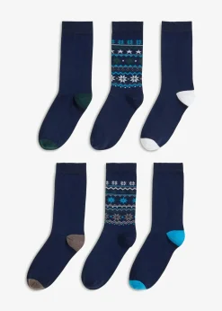 Socken mit Bio-Baumwolle (6er Pack)