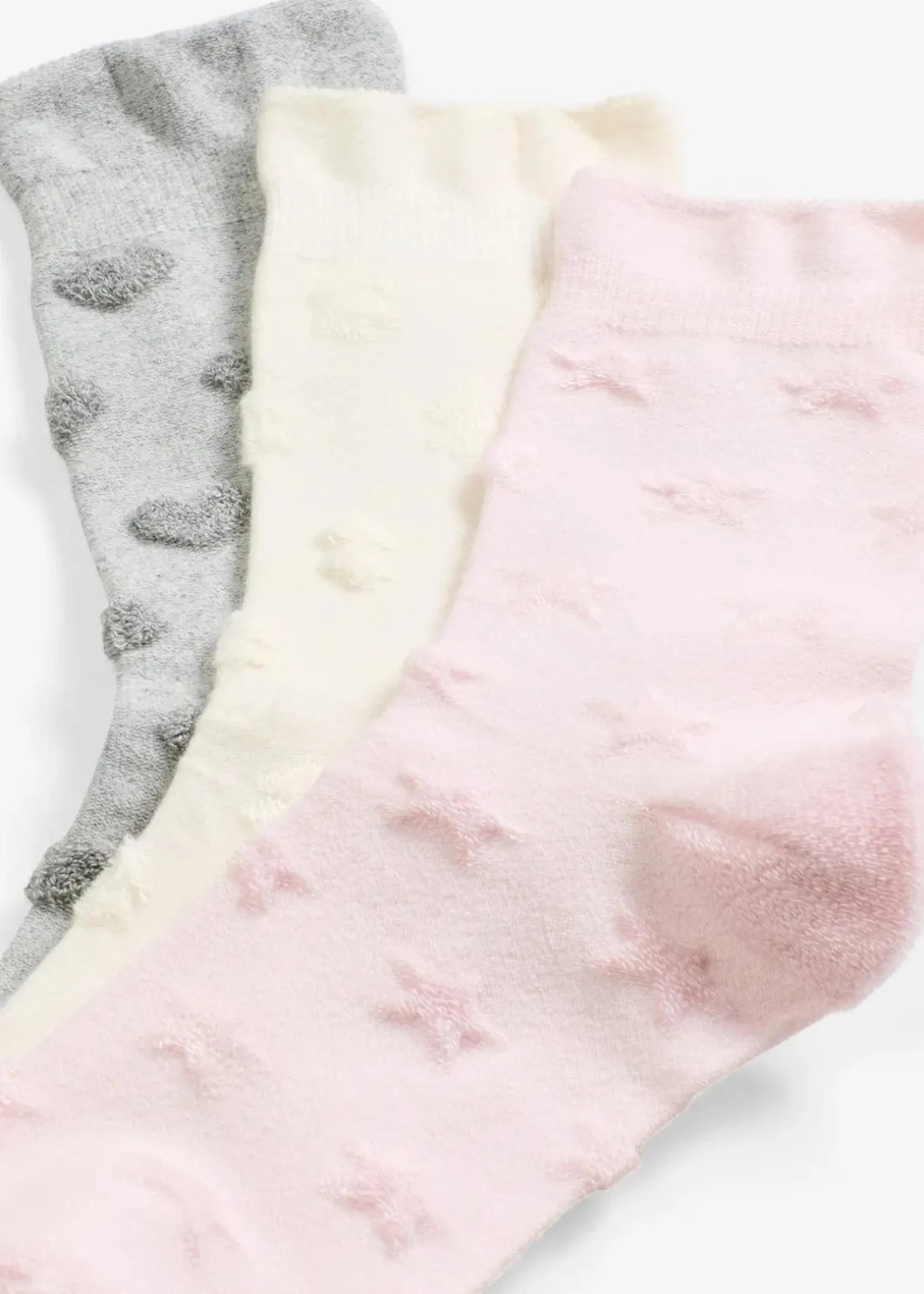 Socken mit Frottee-Muster und druckfreiem Bündchen (3er Pack), soft touch