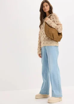 Softer Oversized Pullover mit Wolle und Alpaka