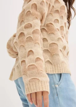 Softer Oversized Pullover mit Wolle und Alpaka