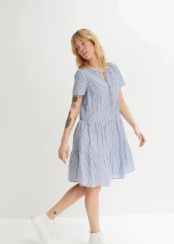 Sommer-Tunika-Kleid aus reiner Baumwolle