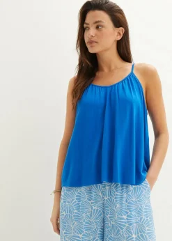 Spaghettiträger-Top aus fließender Viskose