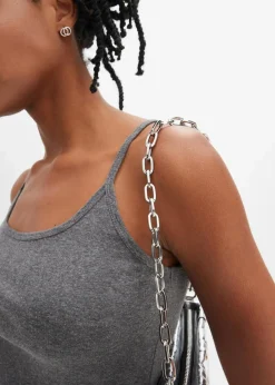 Spaghettiträger-Top aus reiner Baumwolle, 2er Pack