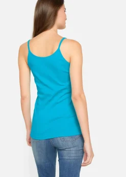 Spaghettiträger-Top aus reiner Baumwolle (3er Pack)