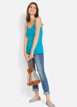 Spaghettiträger-Top aus reiner Baumwolle (3er Pack)