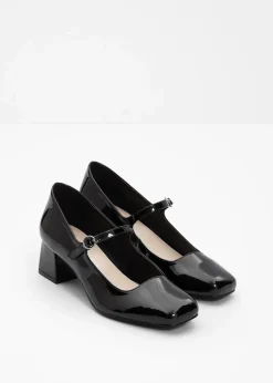 Spangenpumps in Lack-Optik