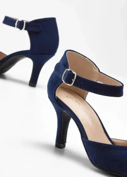 Spangenpumps mit schmalem Absatz