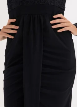 Spitzenkleid mit Drapierung