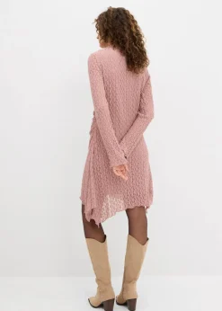 Spitzenkleid mit Zipfelsaum