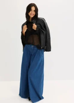 Spitzenshirt aus Baumwoll-Mix