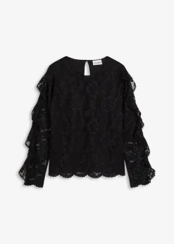 Spitzen-Shirtbluse