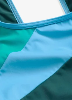 Sport-Badeanzug mit Kontrast-Einsätzen