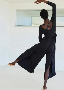 Sport-Jumpsuit aus fließender Viskose