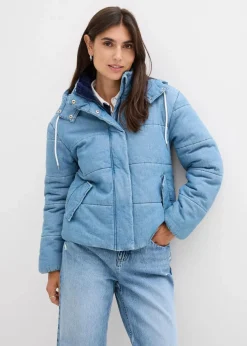 Steppjacke aus Denim