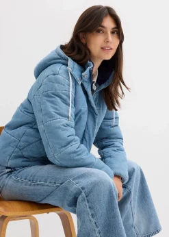 Steppjacke aus Denim