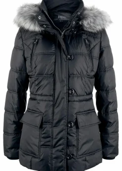 Steppjacke mit Kapuze