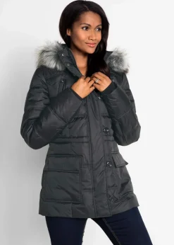 Steppjacke mit Kapuze