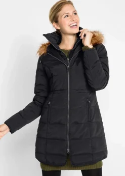 Steppjacke mit Kapuze, gefüttert