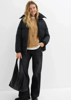 Steppjacke mit Teddykragen