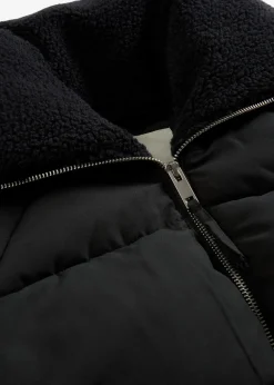 Steppjacke mit Teddykragen