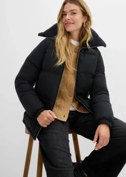 Steppjacke mit Teddykragen