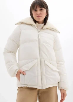 Steppjacke mit Teddykragen