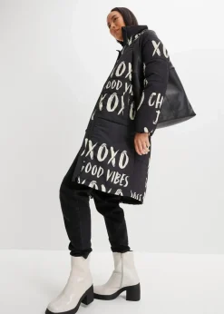 Steppmantel bedruckt