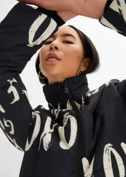 Steppmantel bedruckt