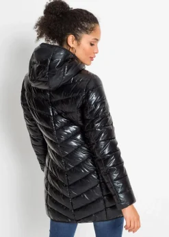 Steppmantel in Metallic-Optik