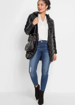 Steppmantel in Metallic-Optik