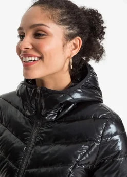 Steppmantel in Metallic-Optik