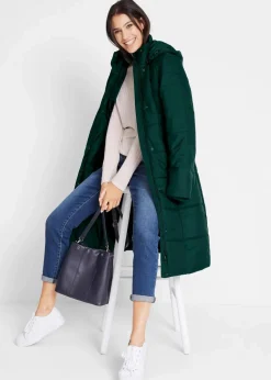 Steppmantel mit abnehmbarer Kapuze