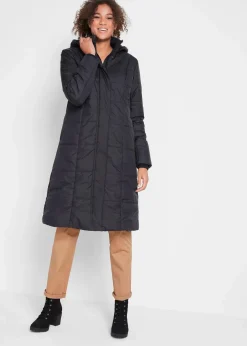 Steppmantel mit abnehmbarer Kapuze