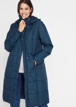 Steppmantel mit abnehmbarer Kapuze