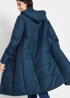 Steppmantel mit abnehmbarer Kapuze