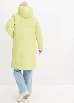 Steppmantel mit Teddyfutter in der Kapuze