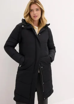 Steppmantel mit Teddyfutter in der Kapuze