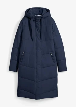 Steppmantel mit Teddyfutter in der Kapuze