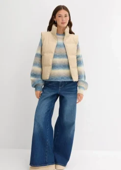 Steppweste aus Lederimitat