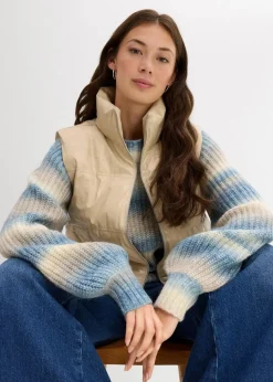 Steppweste aus Lederimitat