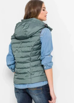 Steppweste mit Kapuze