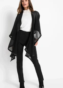 Stola mit feinem Satindetail