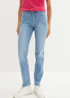 Straight Jeans Mid Waist, Stretch