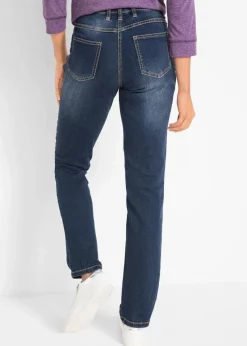 Straight Jeans Mid Waist, Stretch