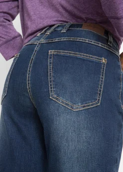 Straight Jeans Mid Waist, Stretch