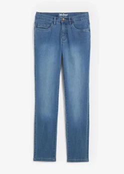 Straight Jeans Mid Waist, Stretch