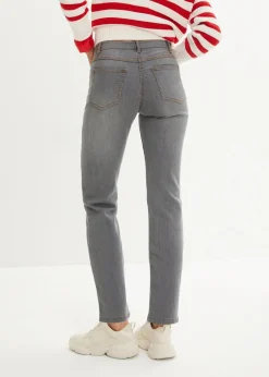 Straight Jeans Mid Waist, Stretch