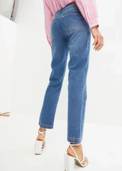 Straight Jeans Mid Waist, Stretch