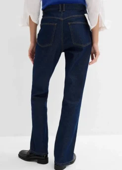 Straight-Jeans, High Waist, Long aus Bio-Baumwolle