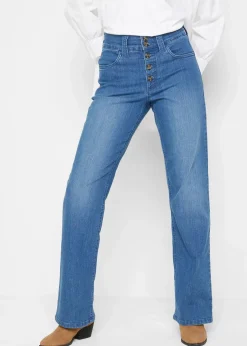 Straight-Jeans High Waist, Stretch